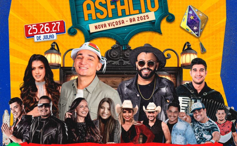 Nova Viçosa anuncia programação oficial do Forró do Asfalto 2025